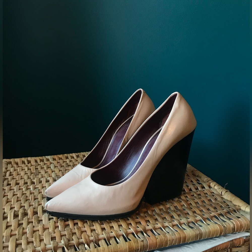 Celine size 10US 40IT block heel shoes pink